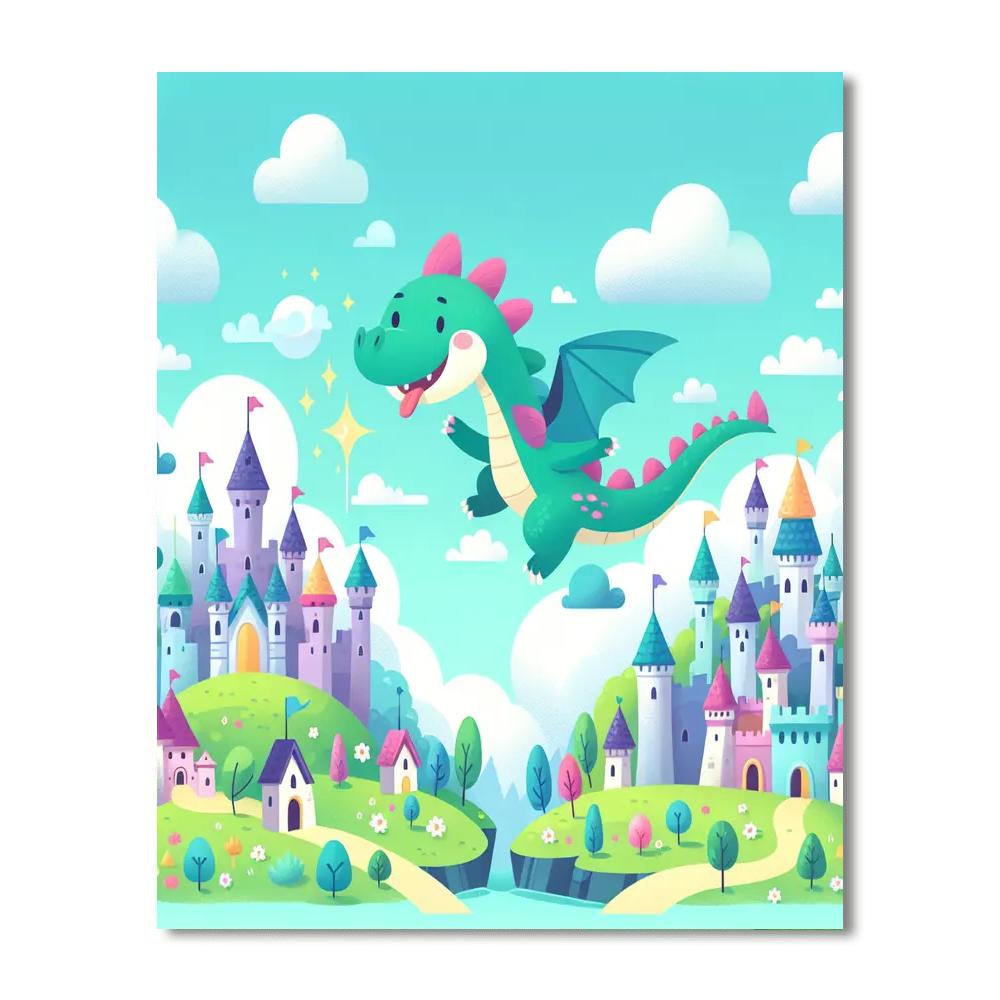 Dragon's Magical Realm Paint By Numbers Kits