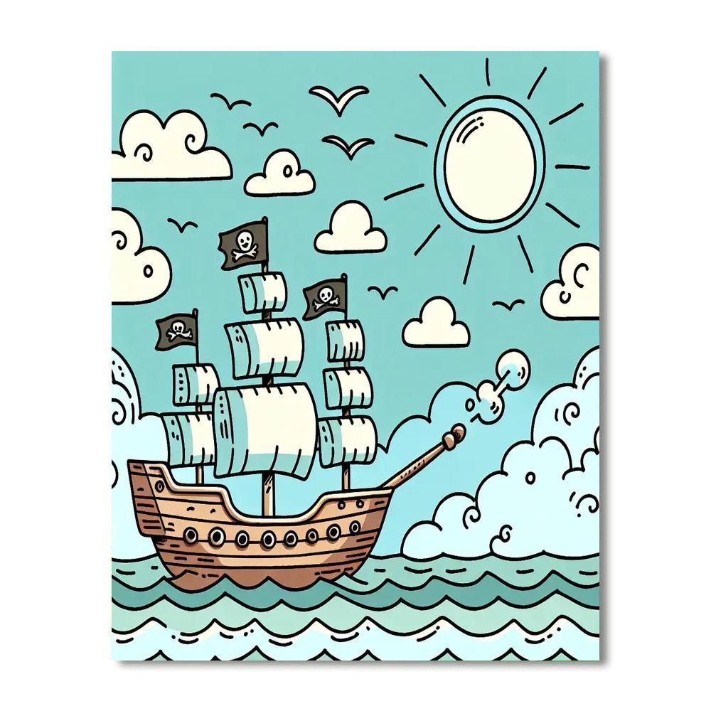 Pirate's Life Numbered Painting Kits