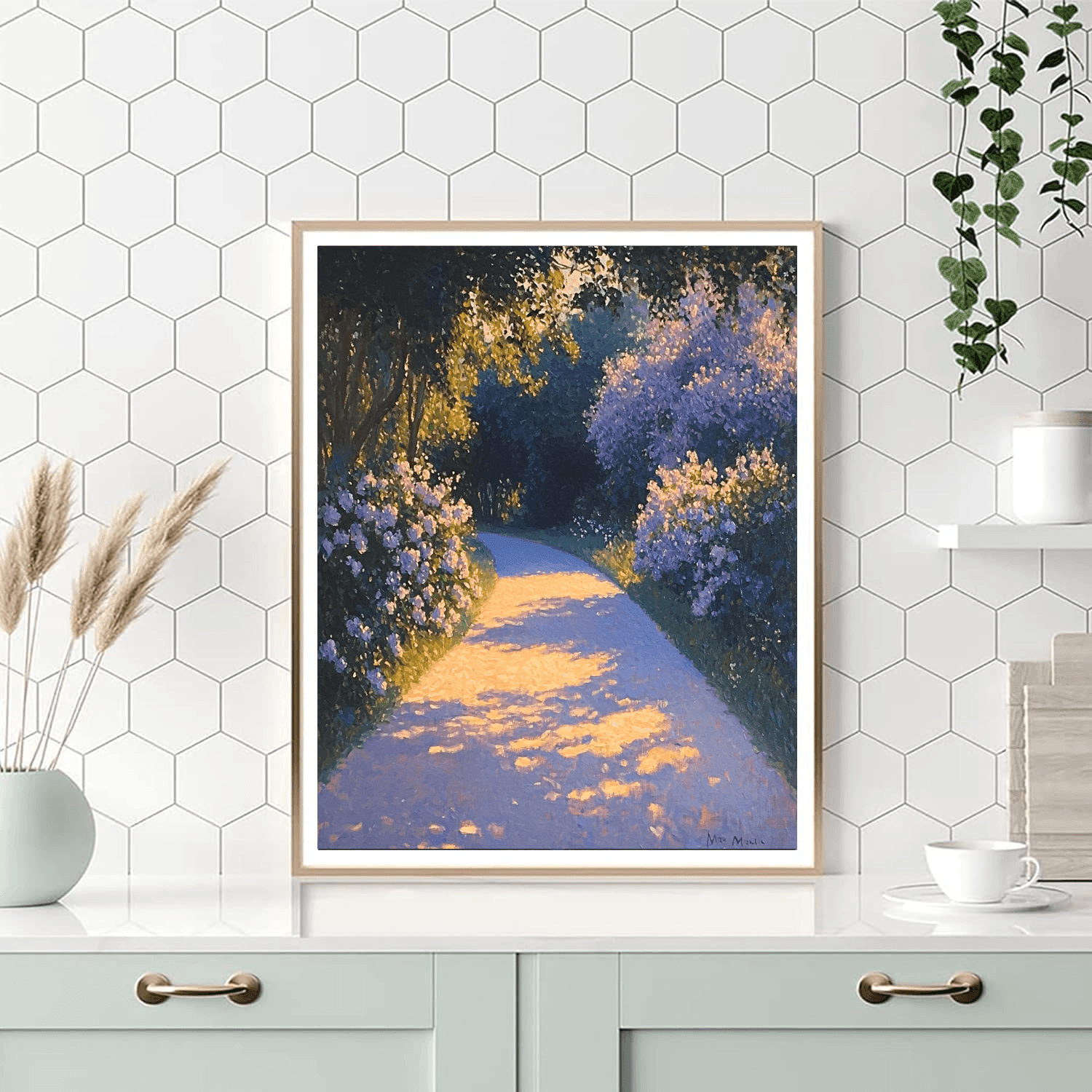 Claude Monet Inspired Luminous Garden Path  Paint By Number