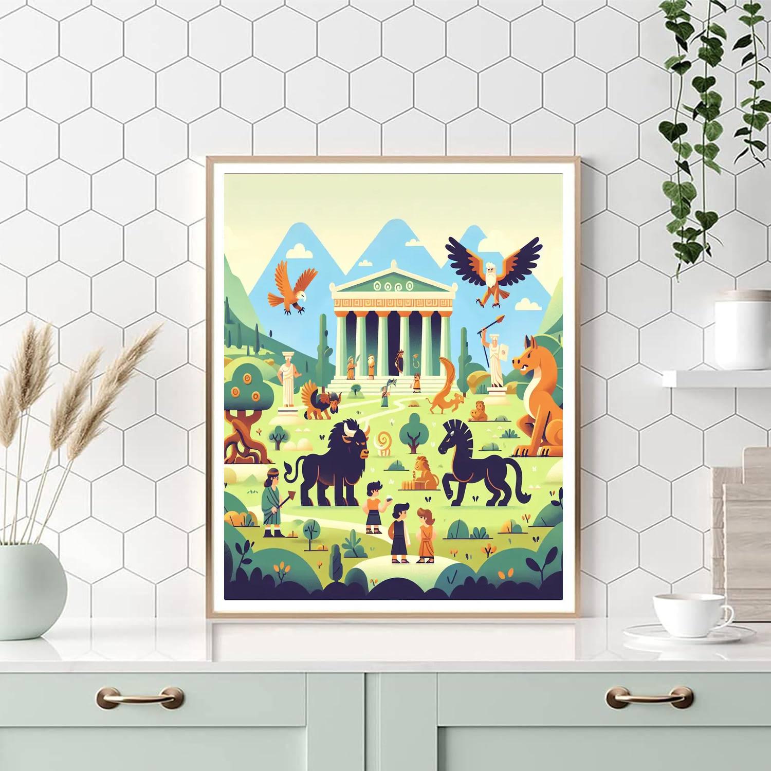 Ancient Greek Adventure DIY Paint By Numbers