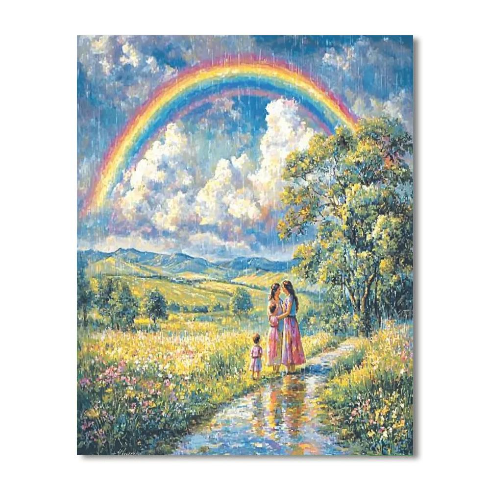 Rainbow After Rain Paint By Number
