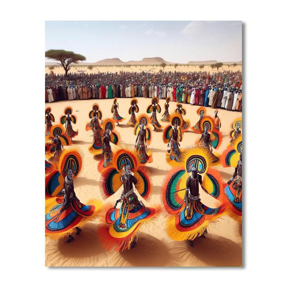 Gerewol Festival - Chad Paint By Numbers Art