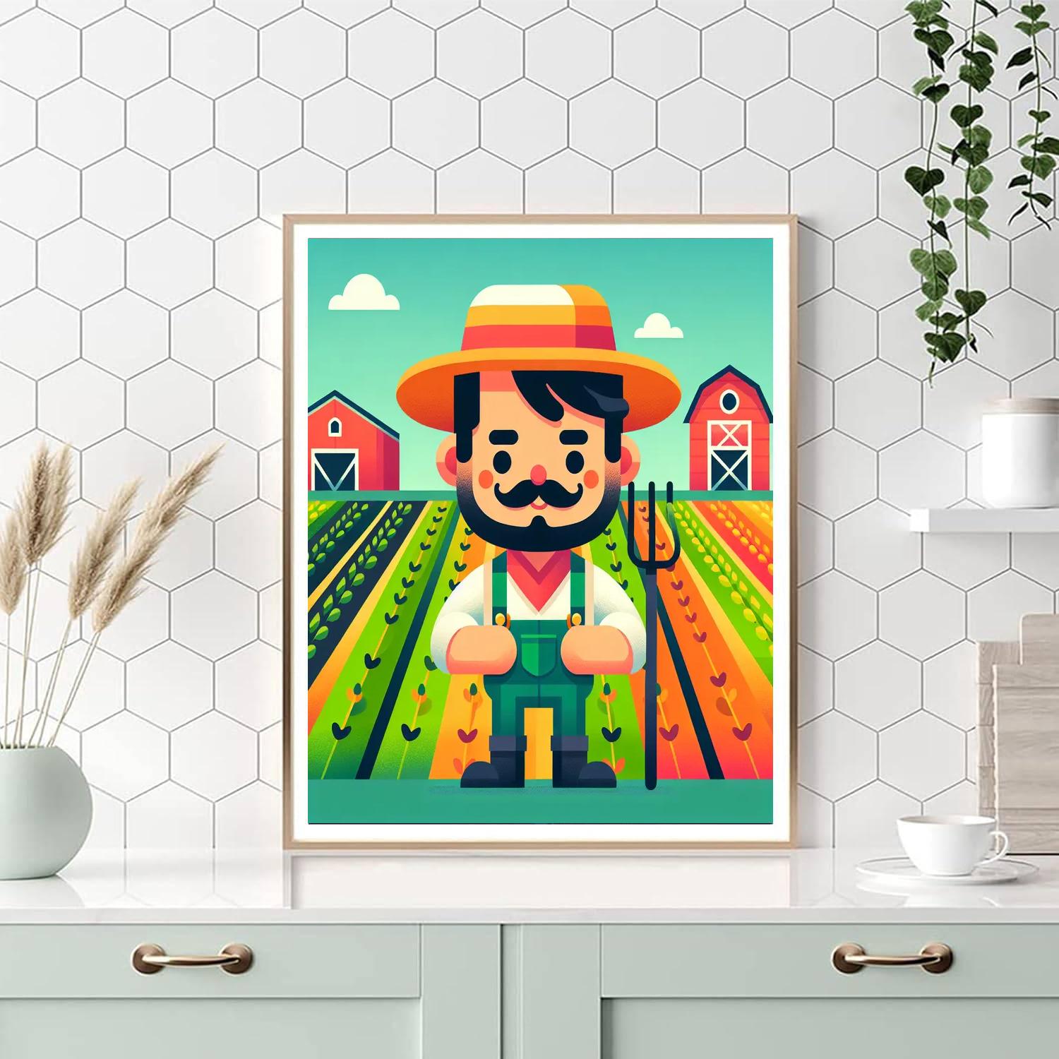 Friendly Farmer Numbered Painting Kits