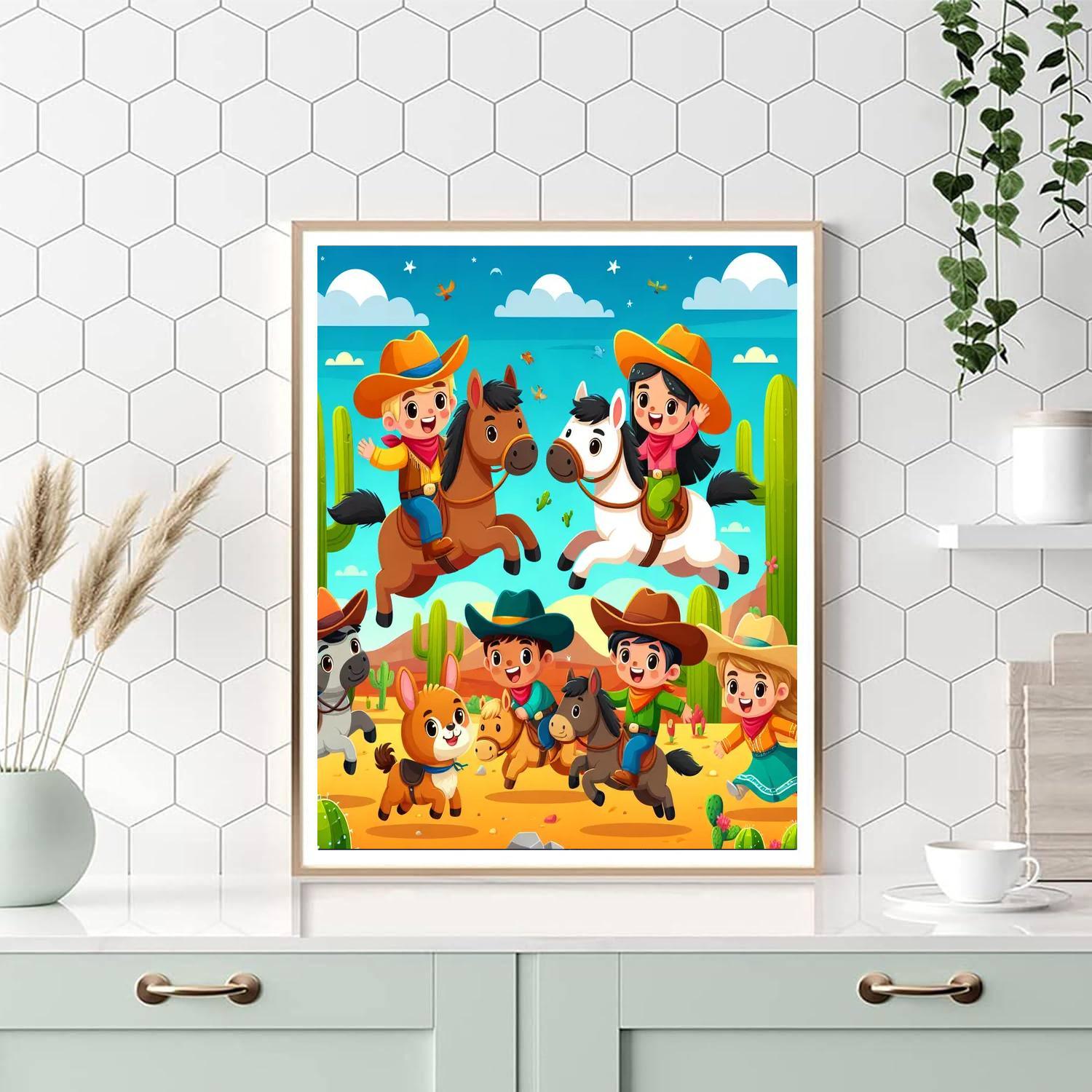 Wild West Roundup Paint By Color