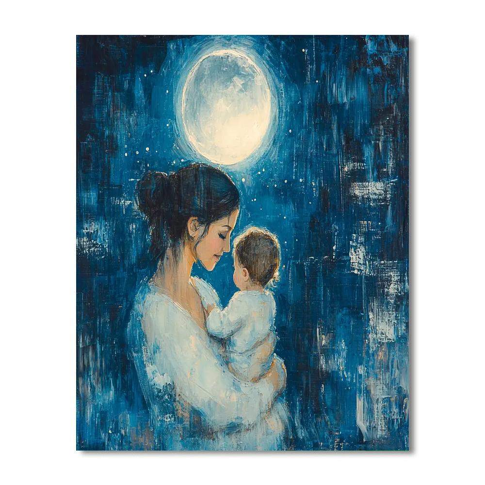 Moonlit Motherhood Numbered Painting Kits