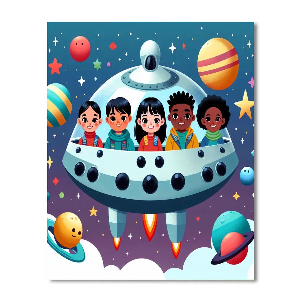 Intergalactic Explorer Voyage Paint By Numbers Kits