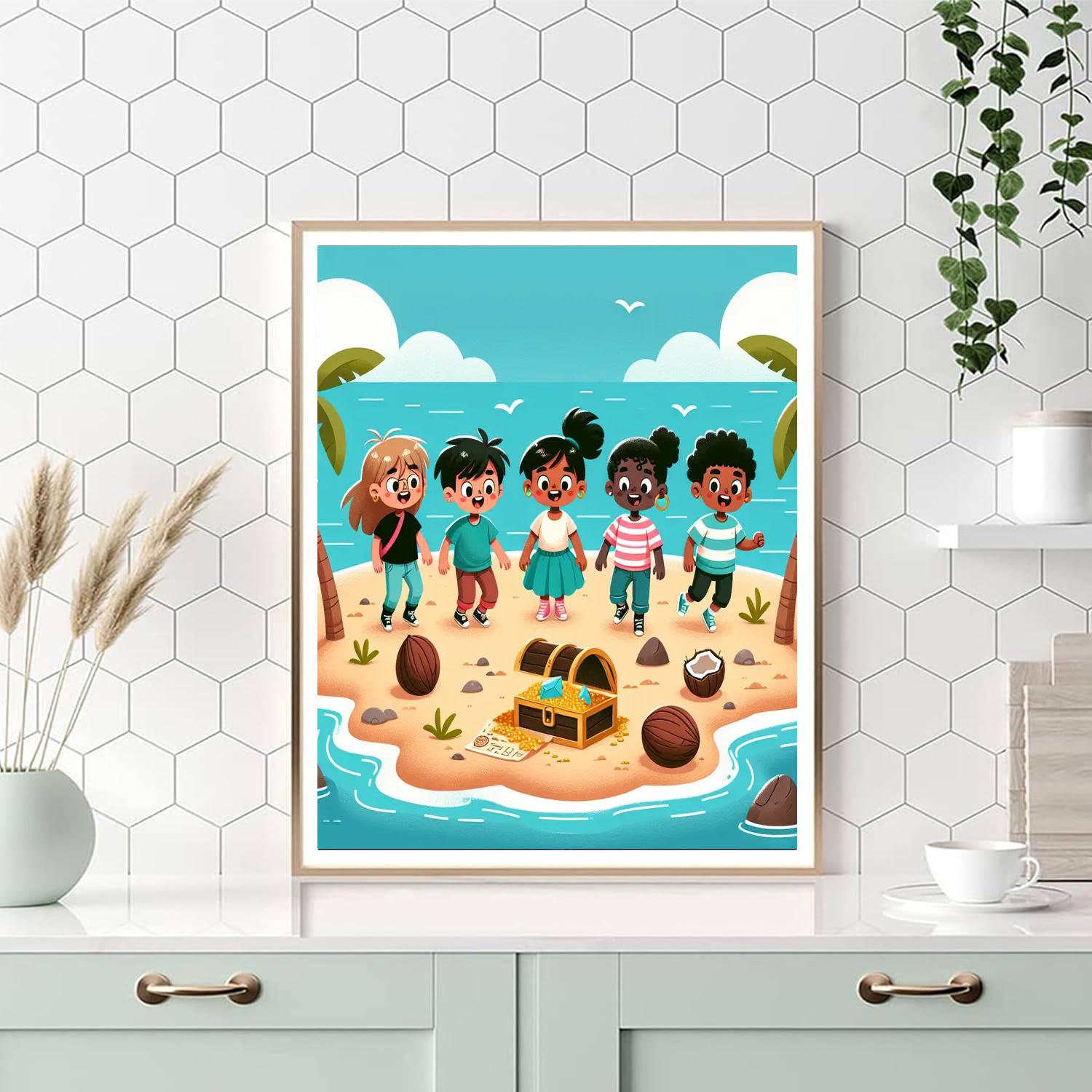 Treasure Island Hunt Paint By Numbers