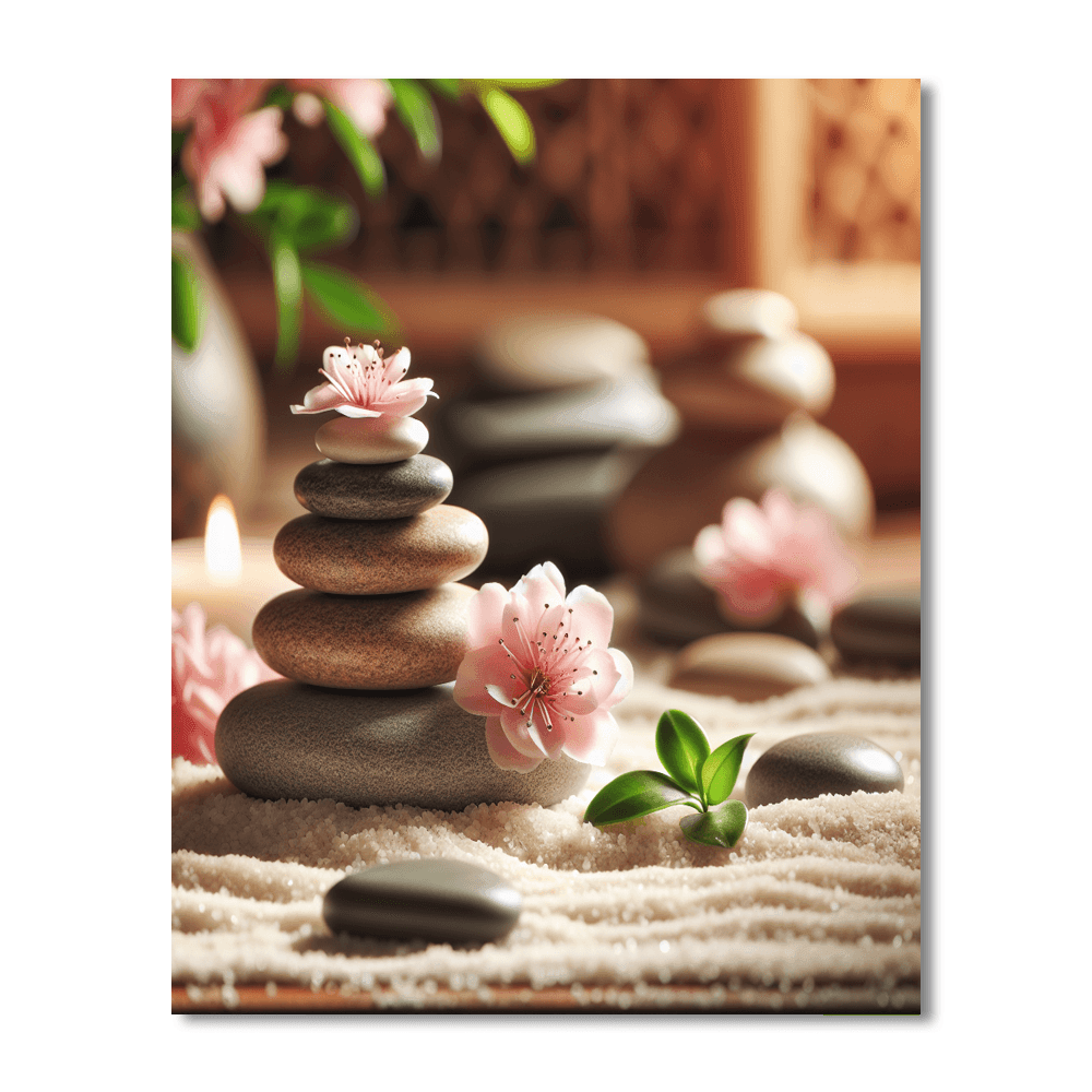 Tranquil Zen Stones Painting Number Kit