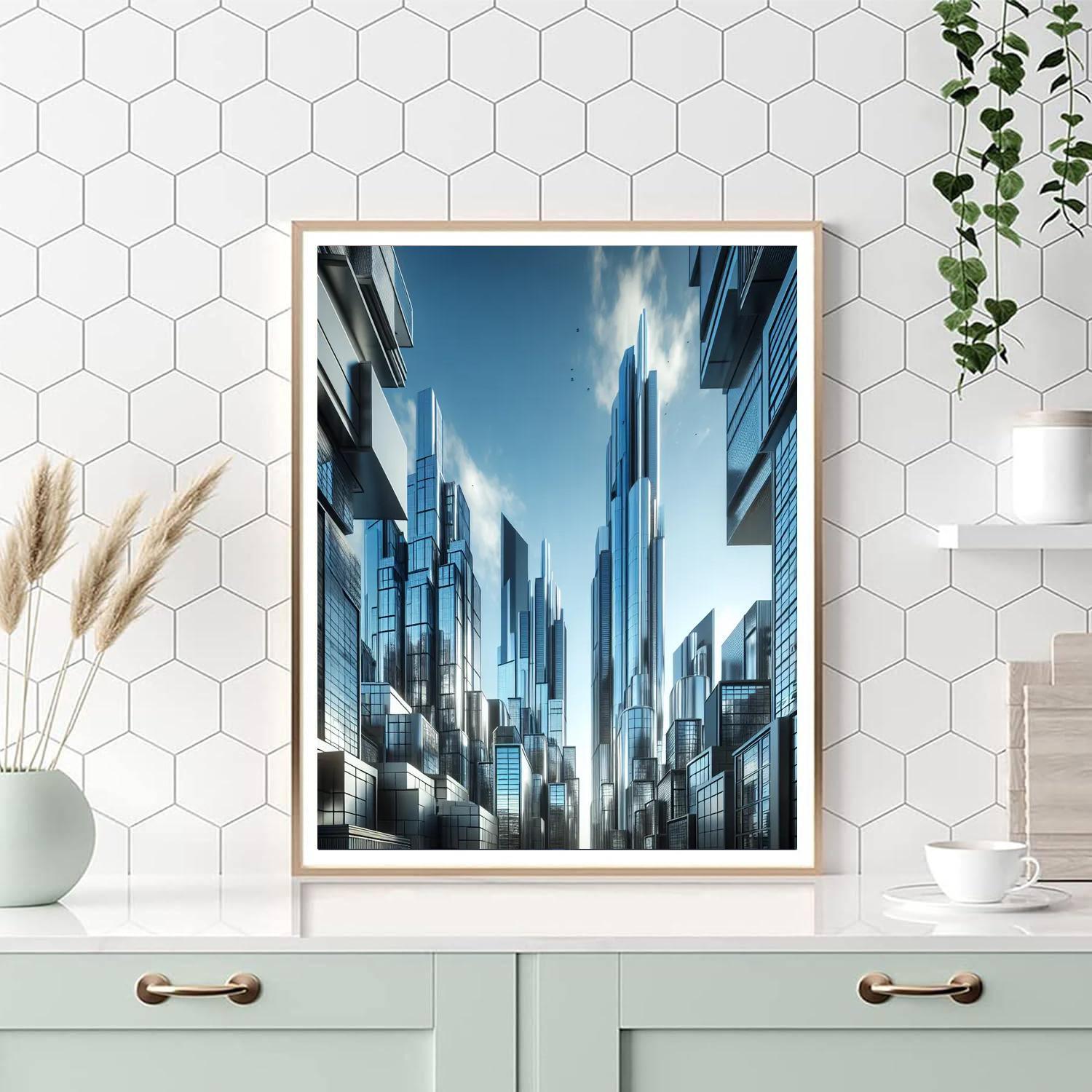 Urban Skylight Perspective Paint By Color