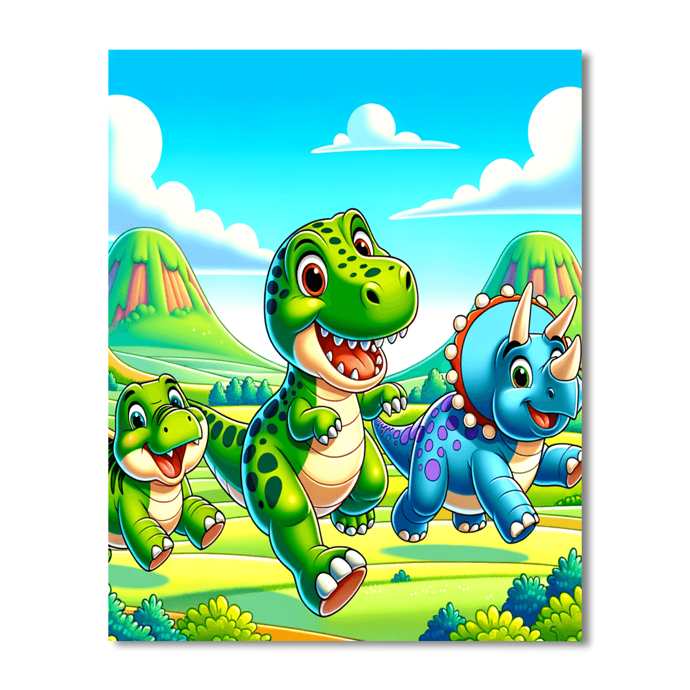 Dashing Dino Dash Paint By Color