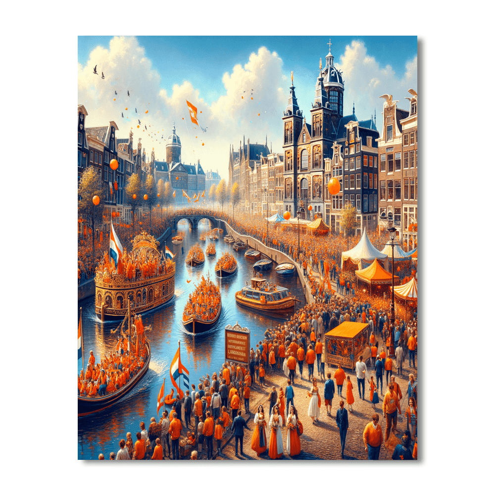 Koninginnedag - Netherlands Numbered Painting Kits
