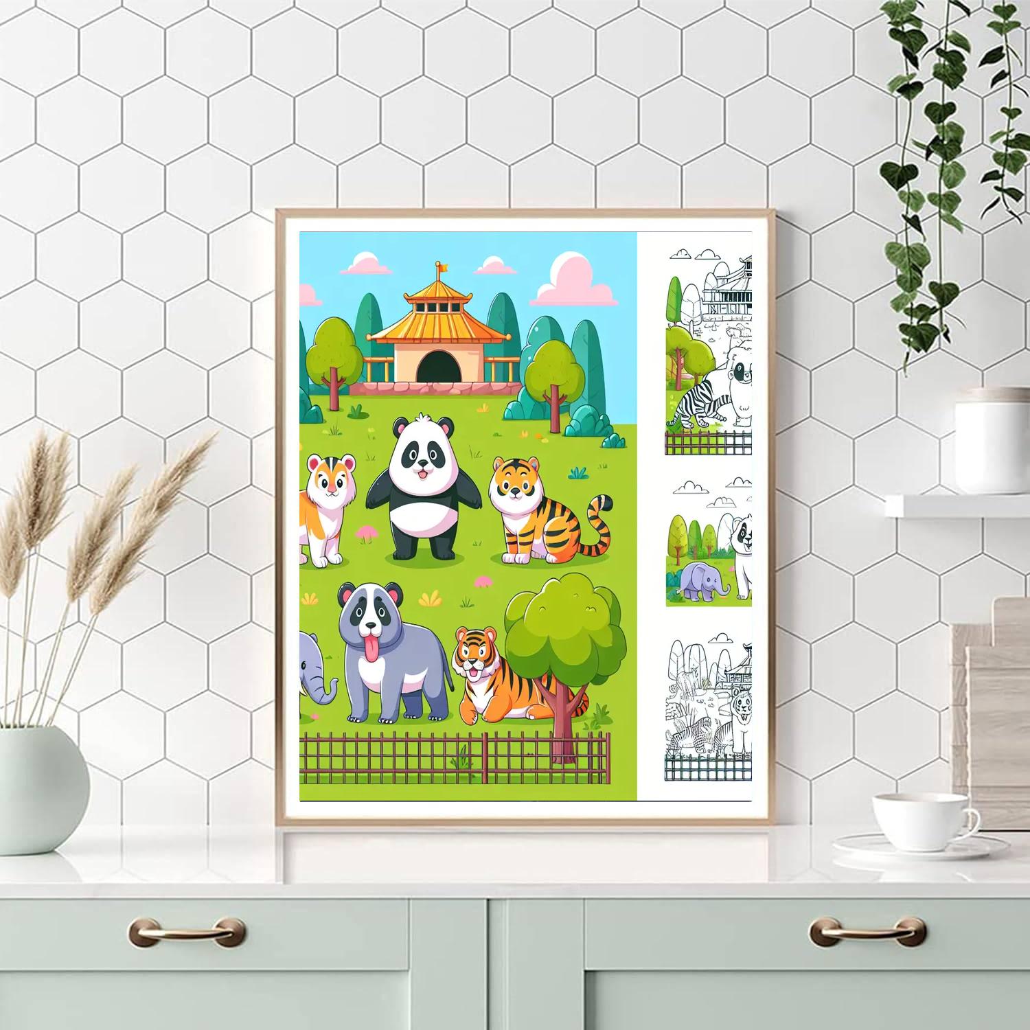 Zoo Keeper's Safari Paint By Numbers Kits