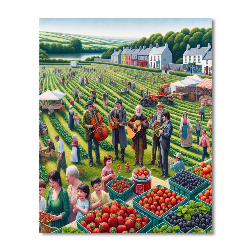 Enniscorthy Strawberry Fair - Ireland Numbered Painting Kits