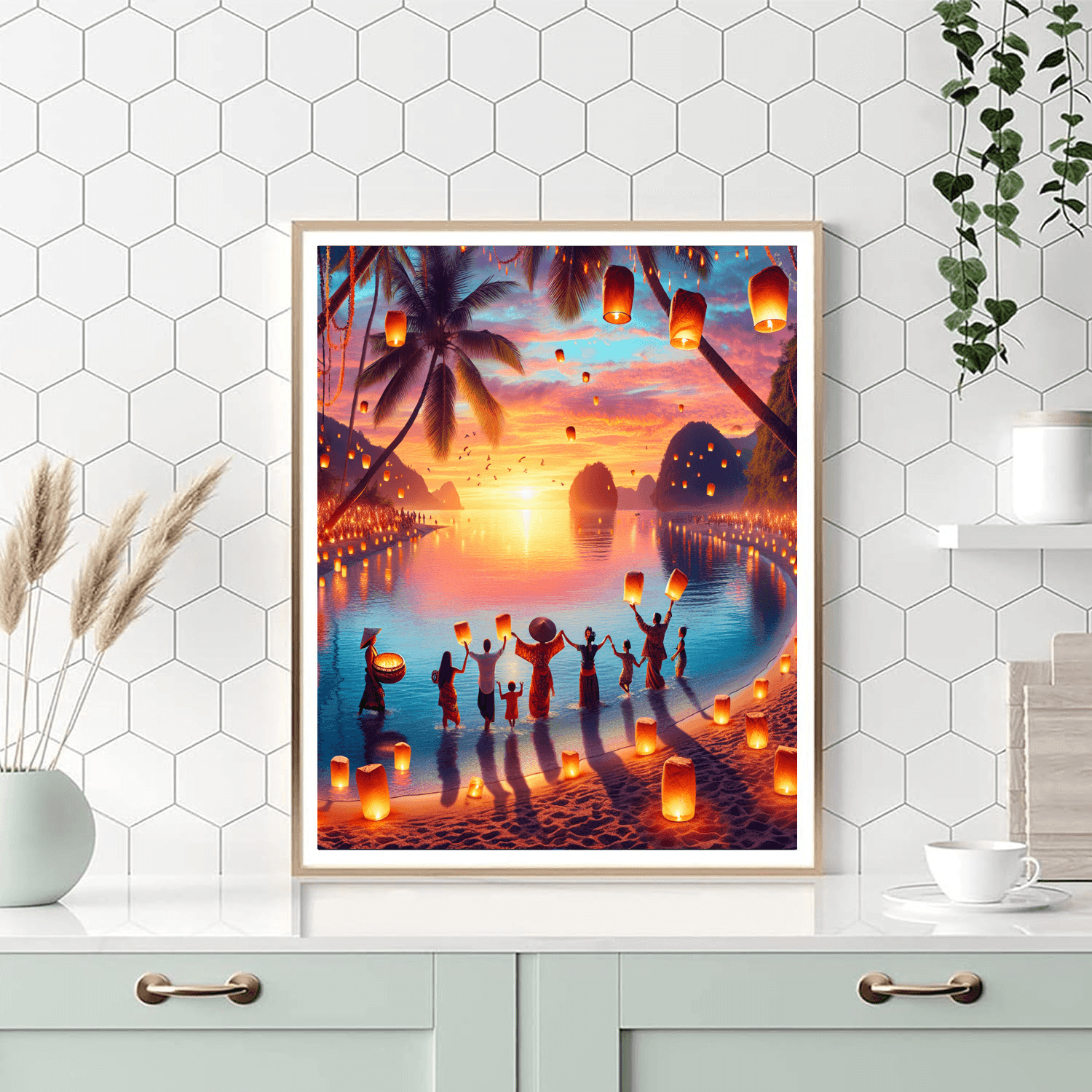 Pahoa Lantern Festival - Hawaii, Usa DIY Paint By Numbers