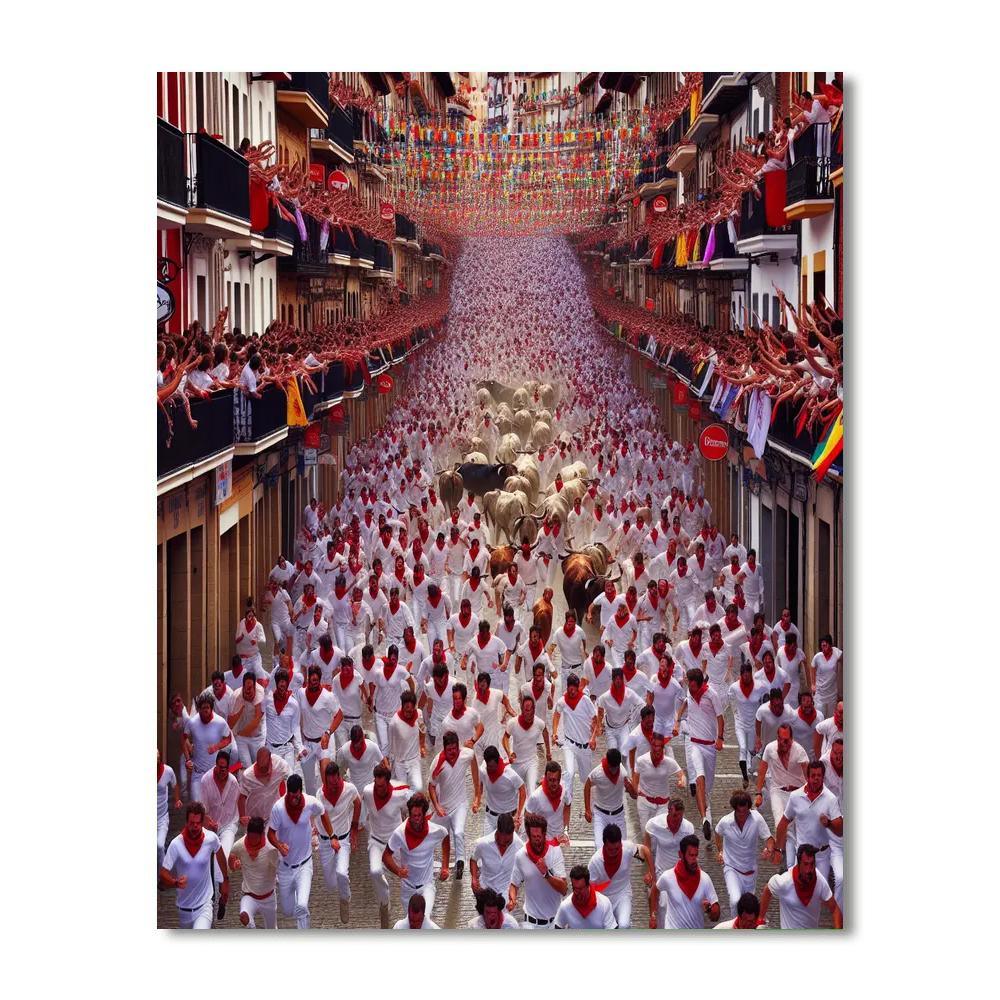Fiesta De San Fermín Paint By Number