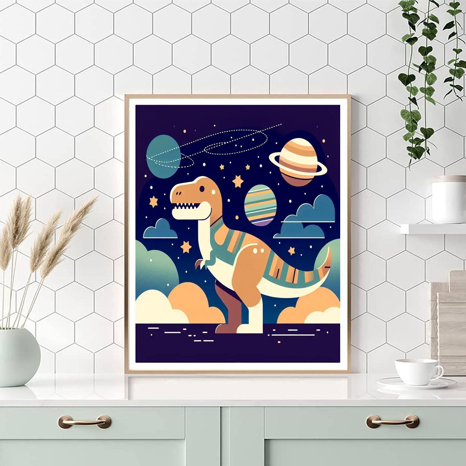 Dinosaur Planet DIY Paint By Numbers