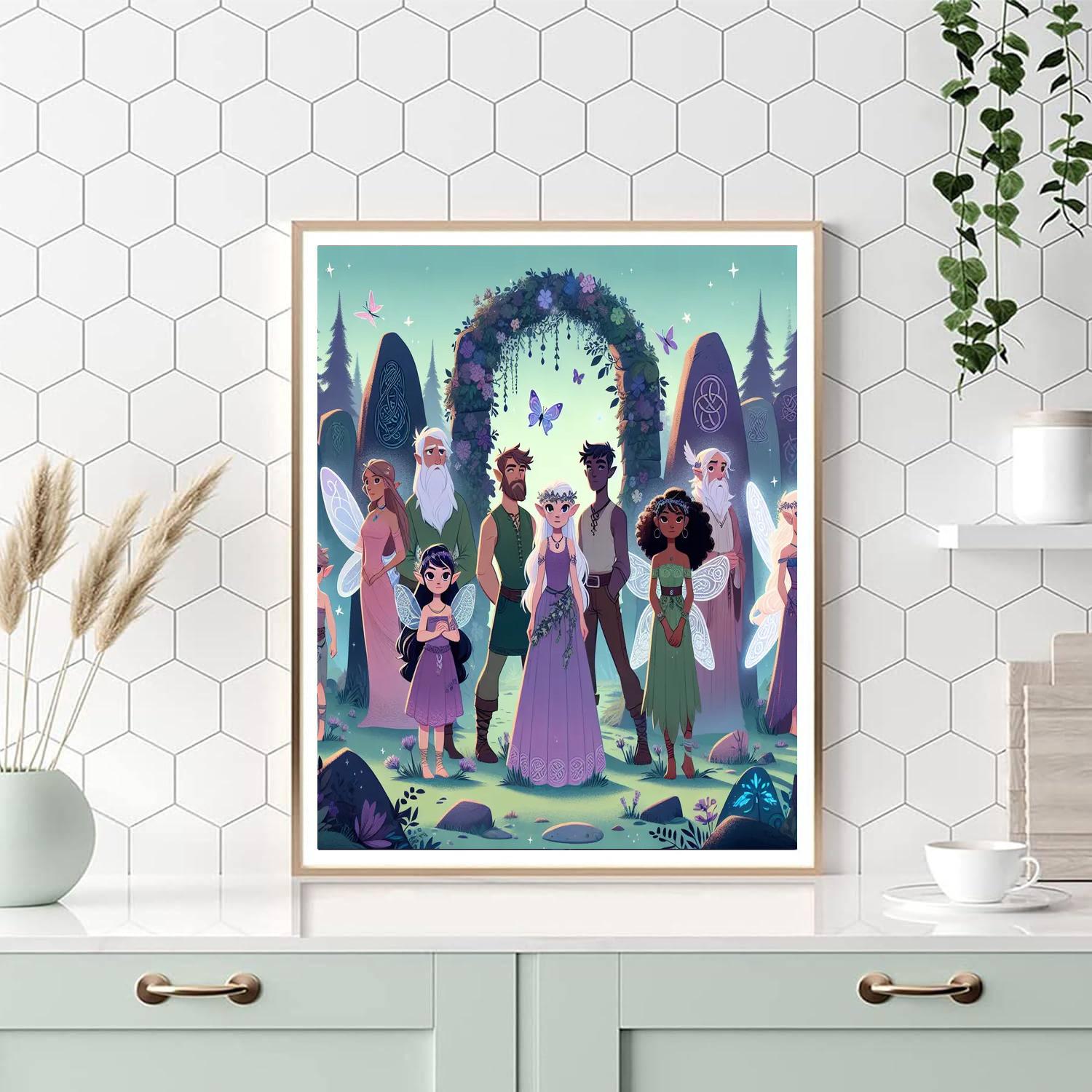 Celtic Fairy Glade Painting Number Kit