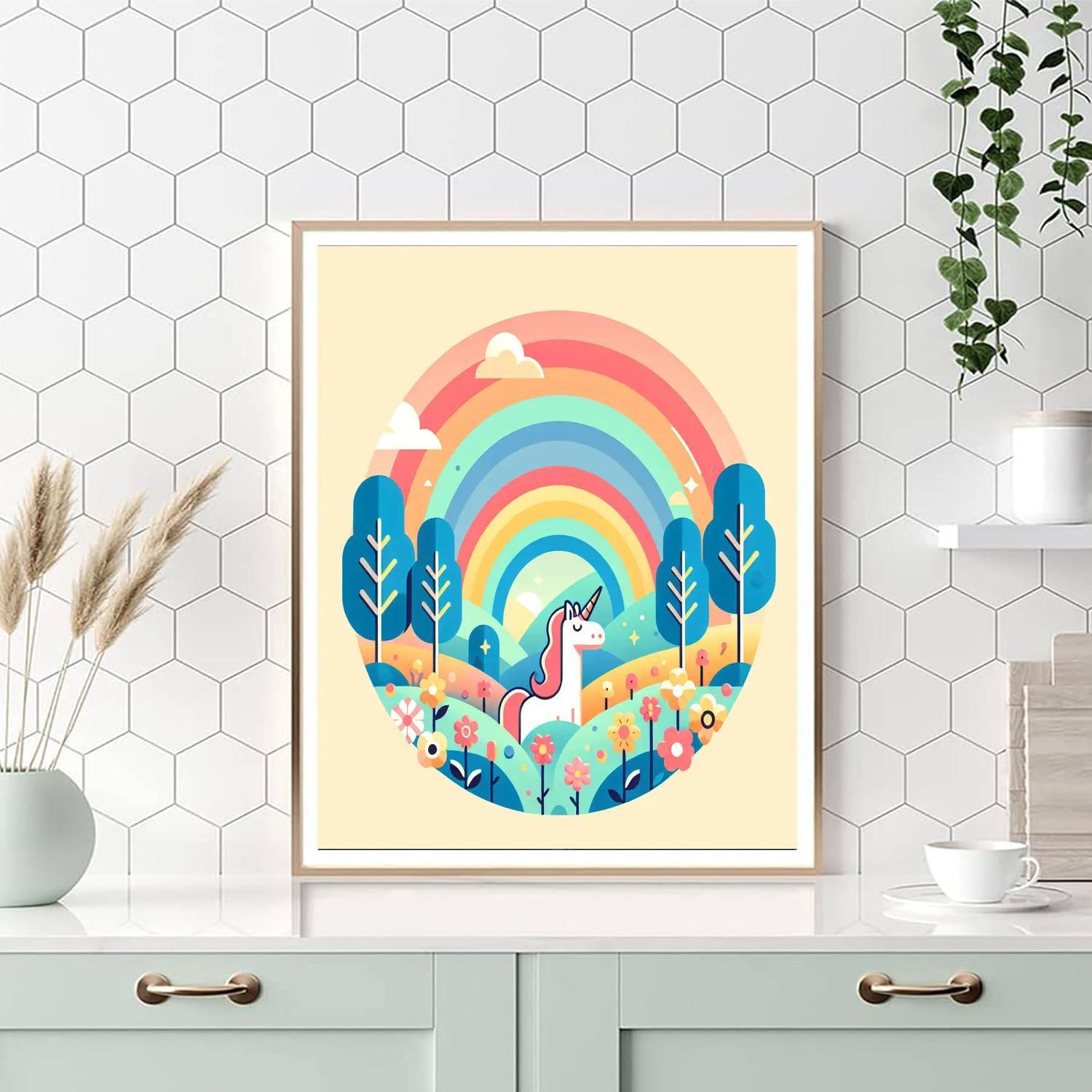 Magic Unicorn Valley Paint By Color