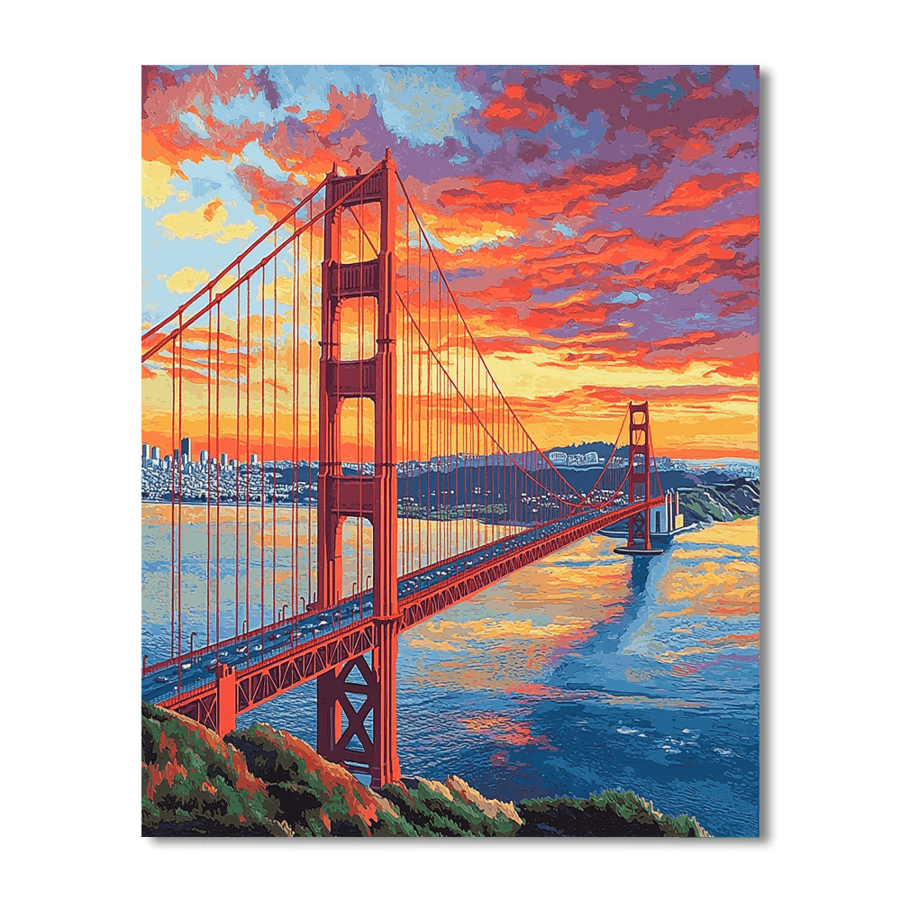 Golden Gate Bridge - San Francisco, Usa DIY Paint By Numbers