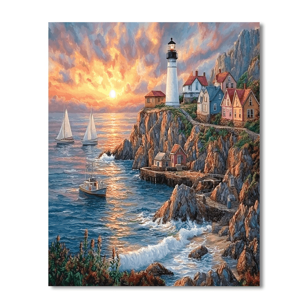 Peggy's Cove - Nova Scotia Numbered Painting Kits