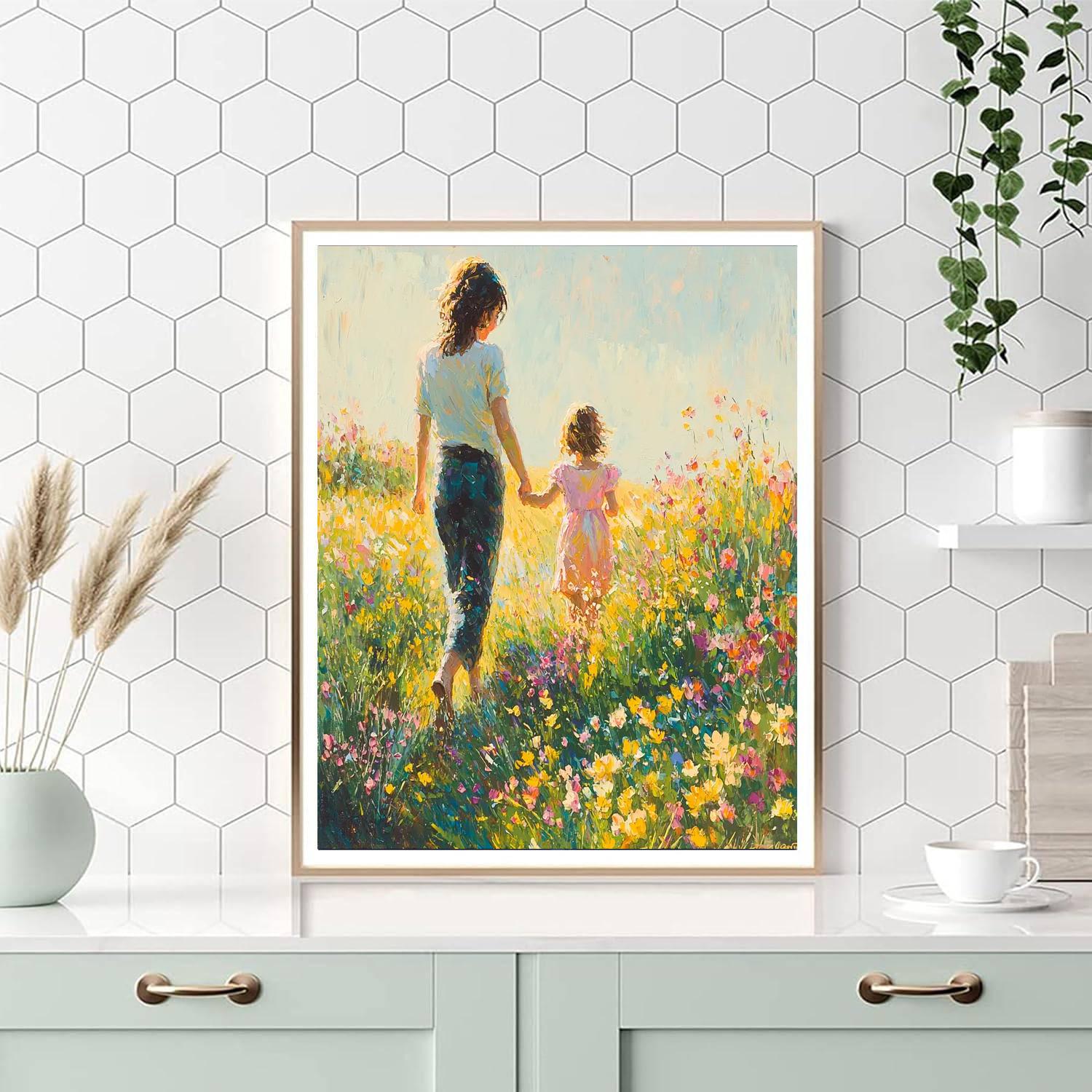 Spring Blossom Walk Number Painting