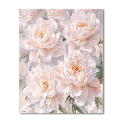 Berthe Morisot Inspired Blooming Peonies  Paint By Numbers Art