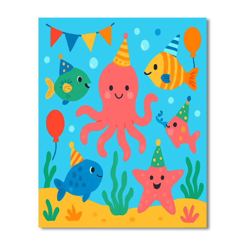 Charming Undersea Gala DIY Paint By Numbers