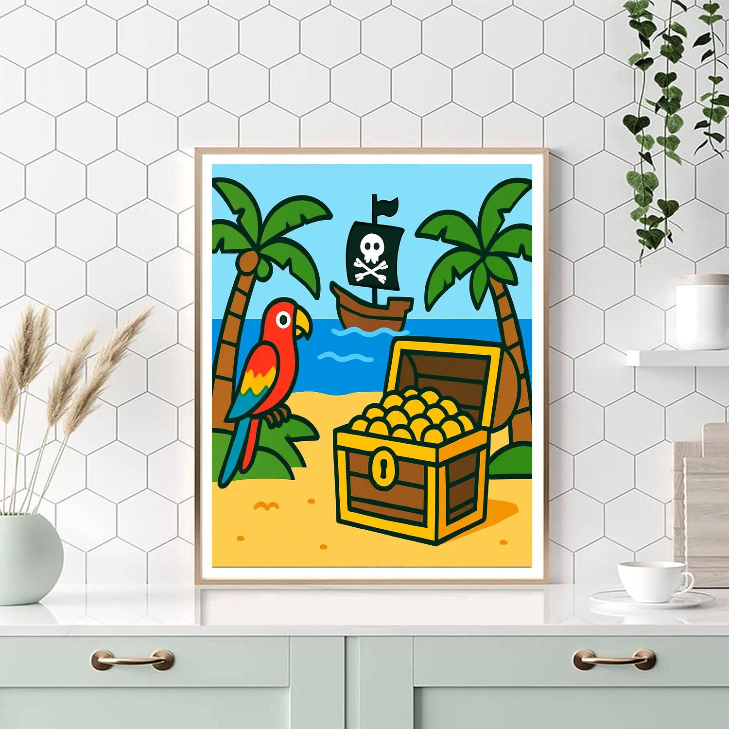 Hidden Treasures Cove Numbered Painting Kits
