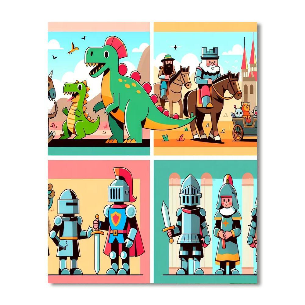 Traveling Through Time Paint By Color