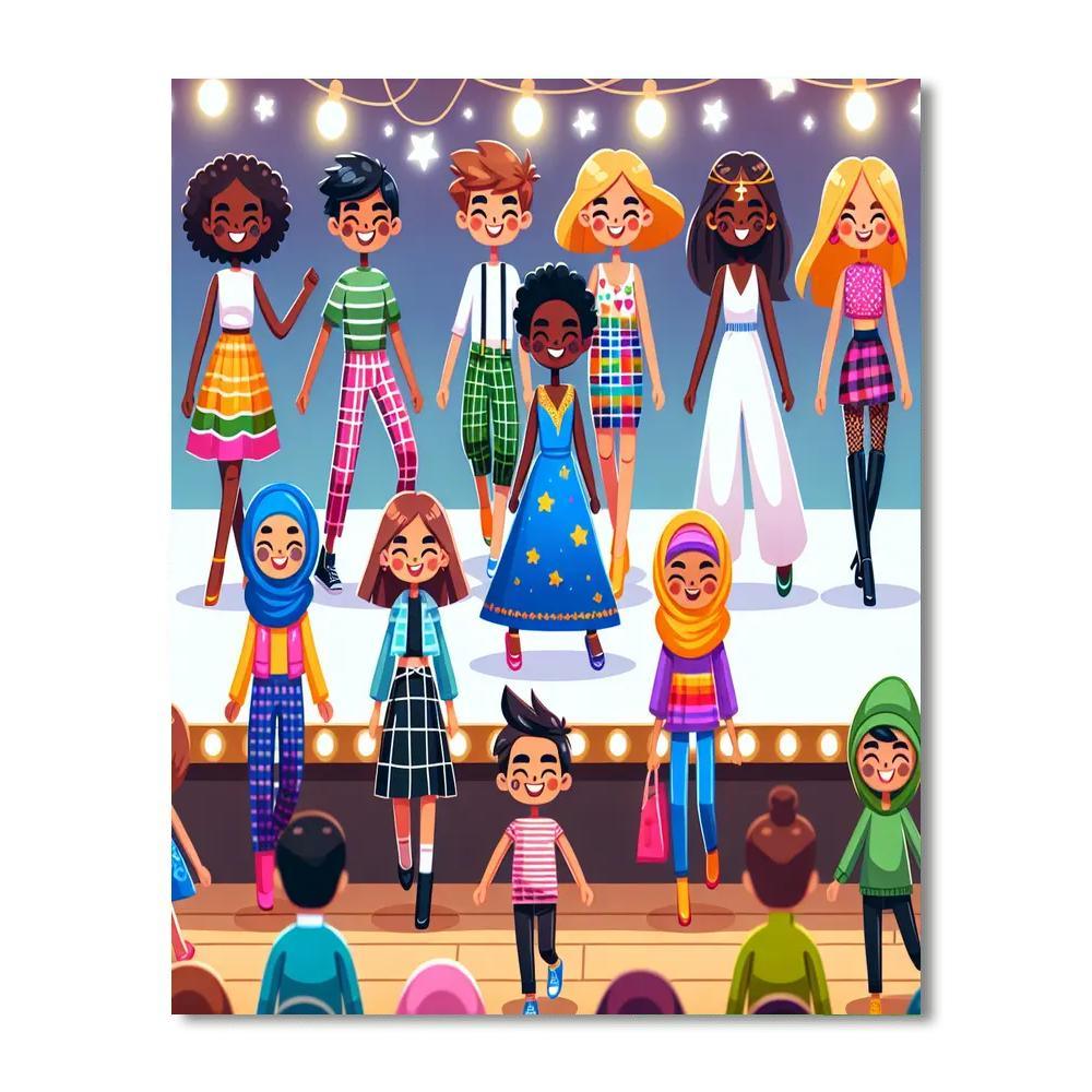 Fabulous Fashion Design Studio Paint By Numbers Kits