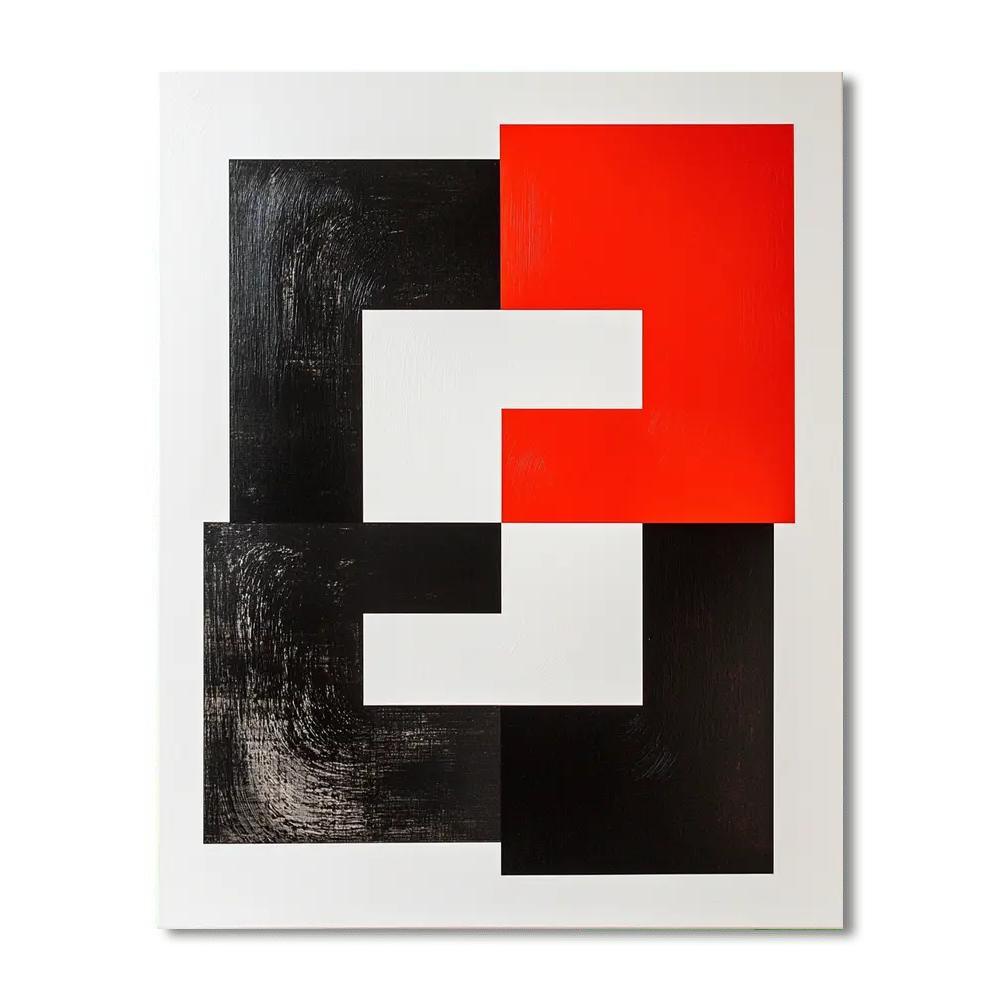 Kazimir Malevich Inspired Harmony Of Squares  Painting Number Kit