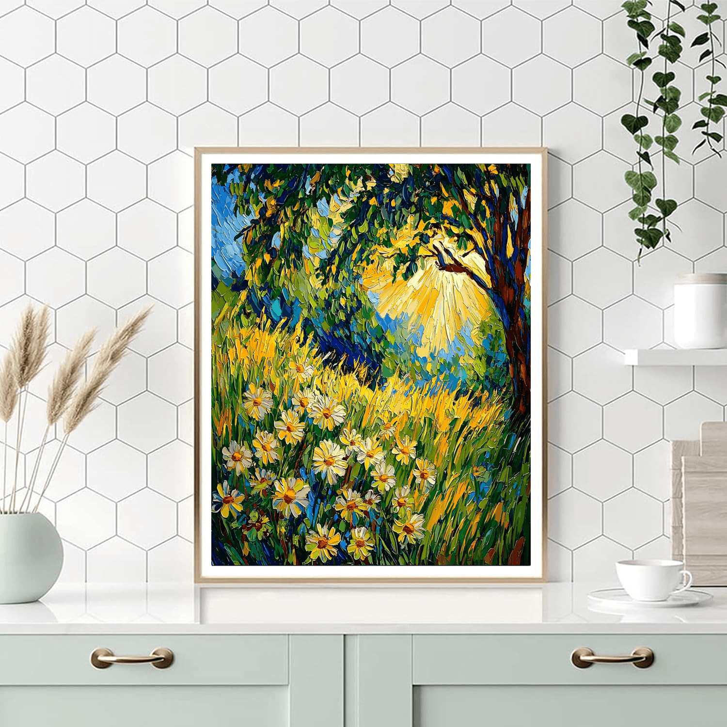 Vincent Van Gogh Inspired Serene Sunlit Meadow  Paint By Numbers Kits