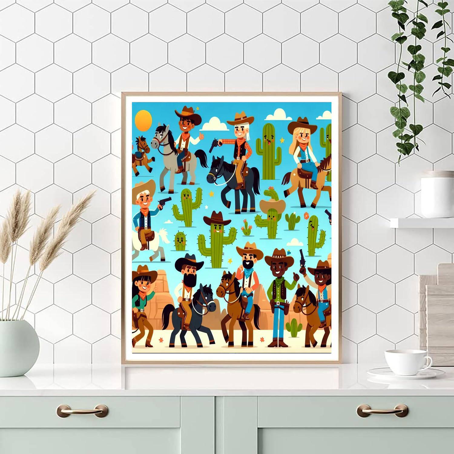 Exciting Wild West Adventure Paint By Number