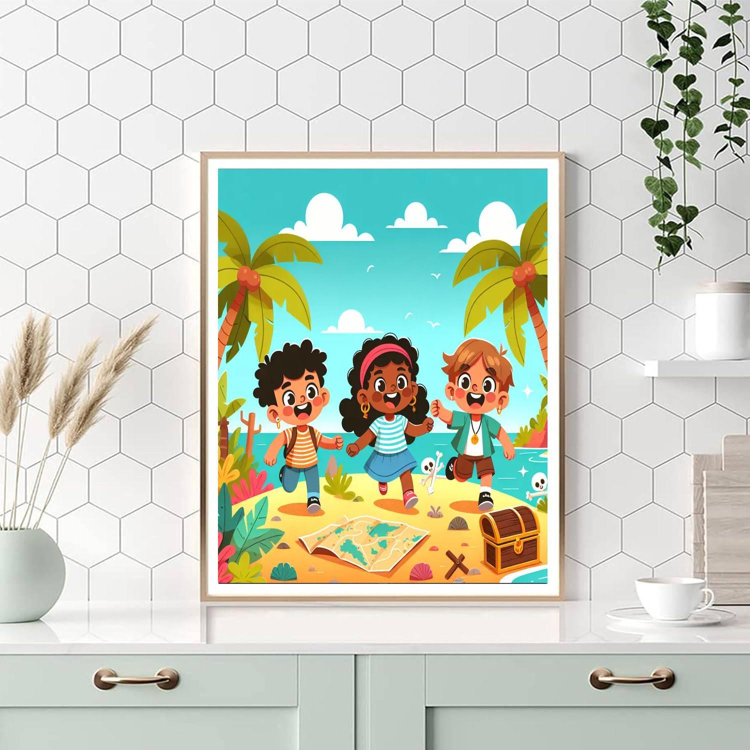 Tropical Treasure Hunt Paint By Number