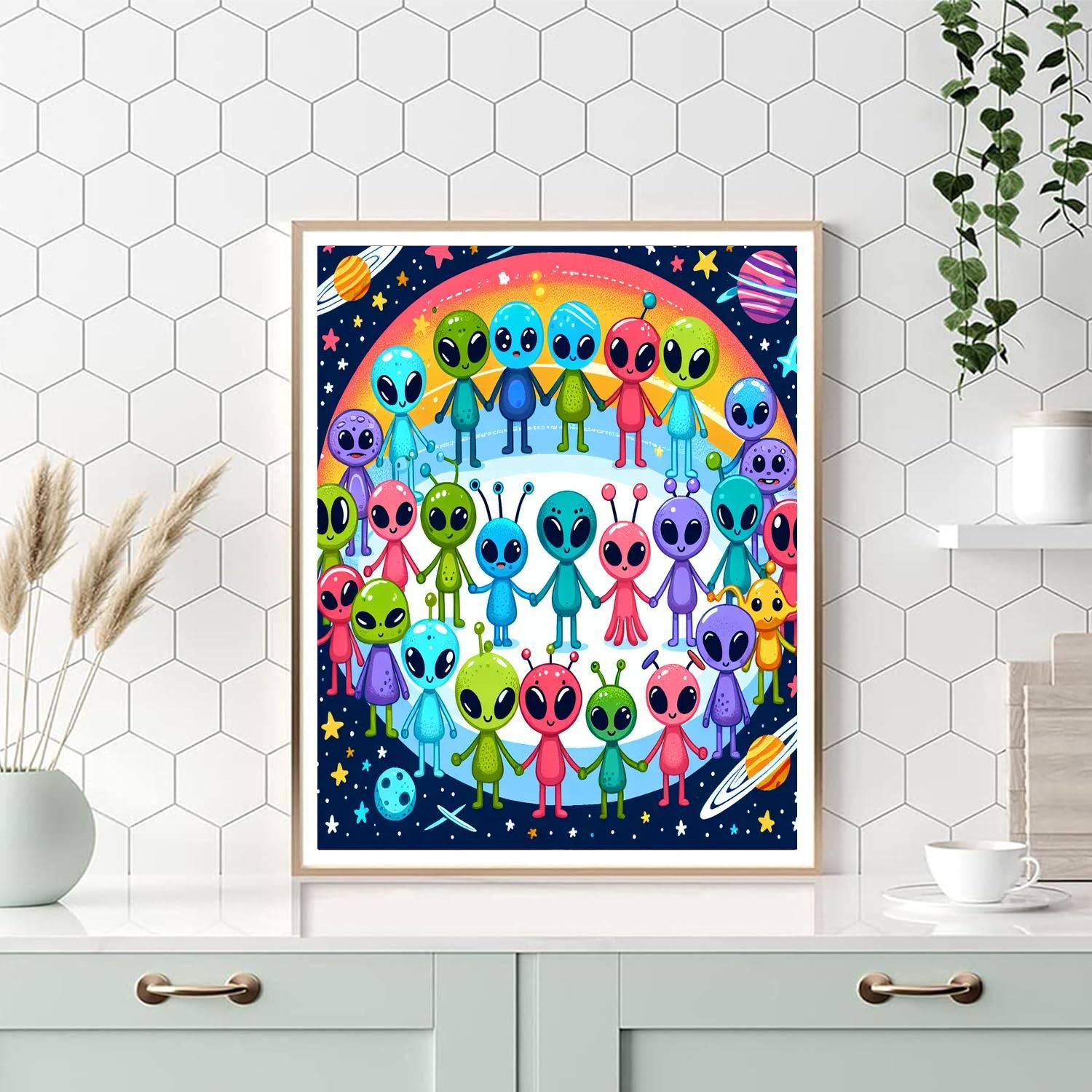 Galactic Friendship Circle Painting By Numbers Kit