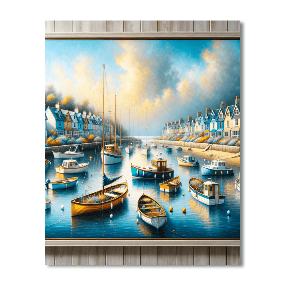 Charming Harbor Views Paint By Number