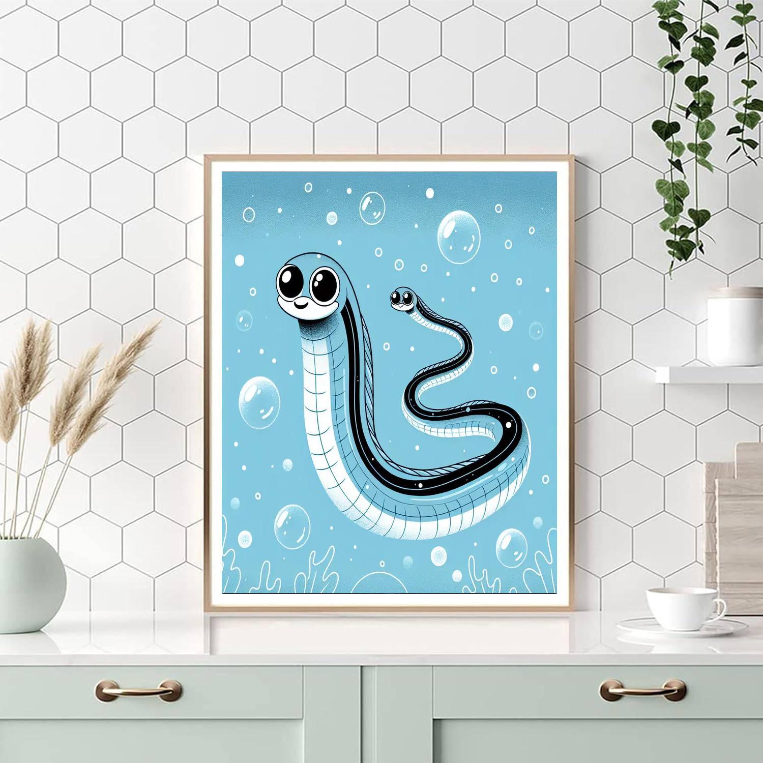 Elusive Eel Painting By Numbers Kit