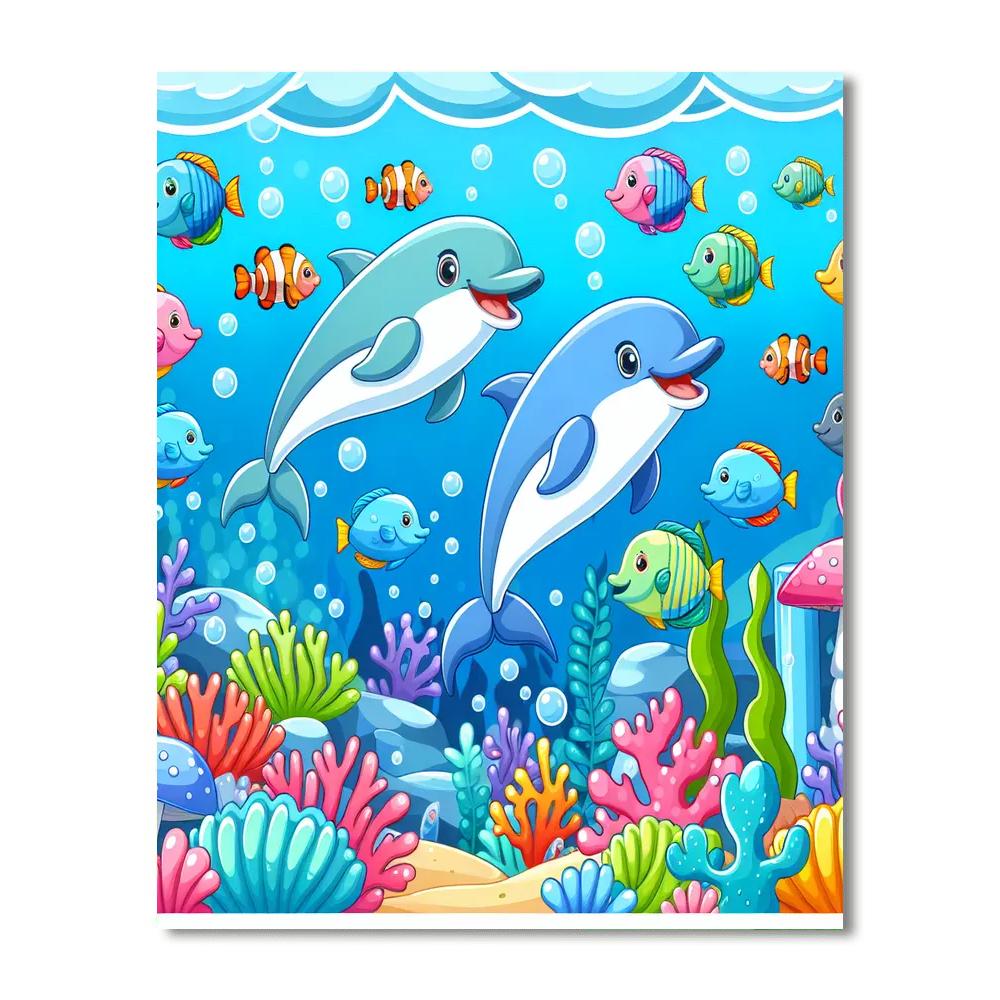 Artful Ocean Safari Paint By Numbers