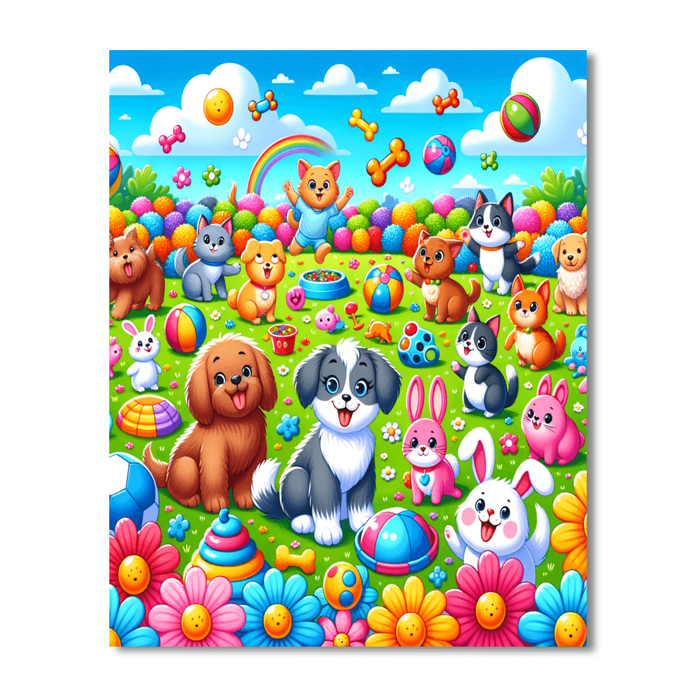 Whimsical Pet Adventures Paint By Numbers Kits