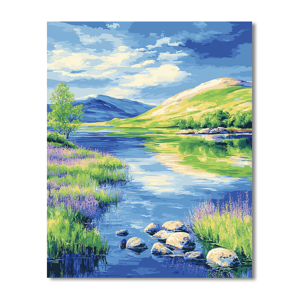 Turner Inspired Mystical Lake Reflection Paint By Numbers Kits
