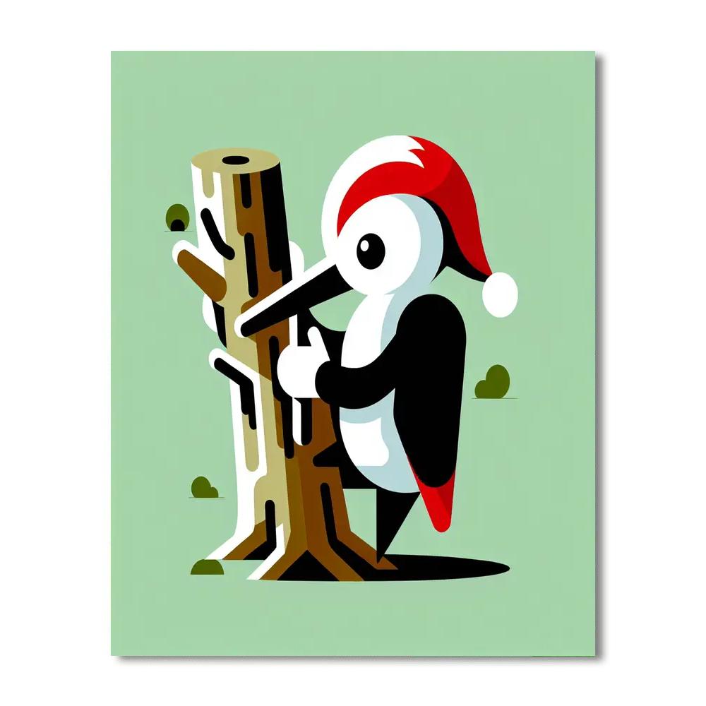 Wise Woodpecker Paint By Number