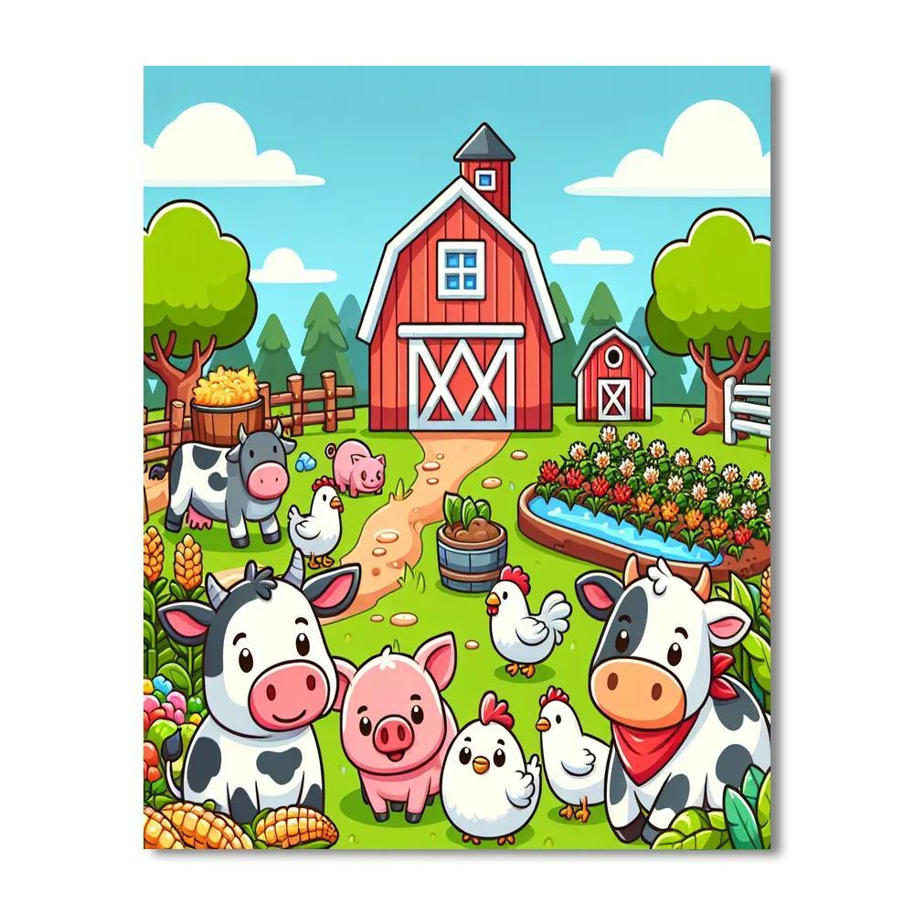 Fantastic Farm Life Paint By Number