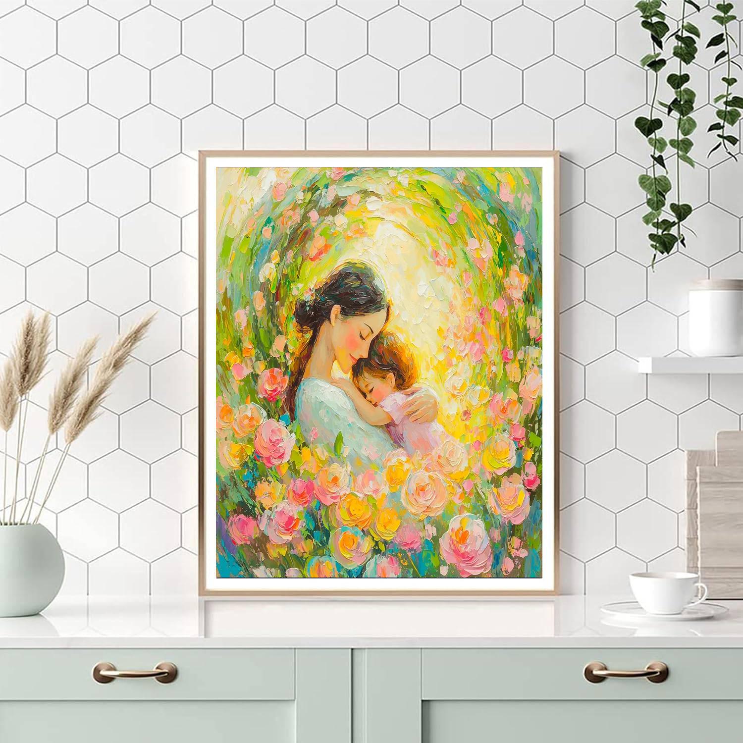 A Mother's Love Blossoms DIY Paint By Numbers