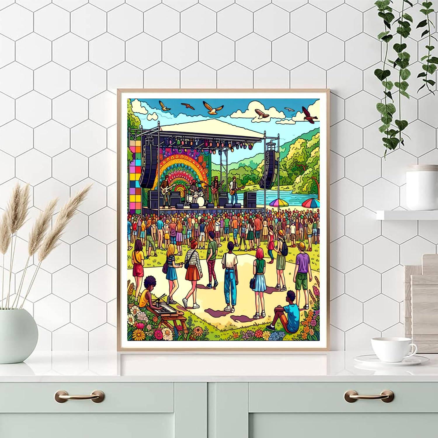 Strawberry Music Festival - China Paint By Numbers