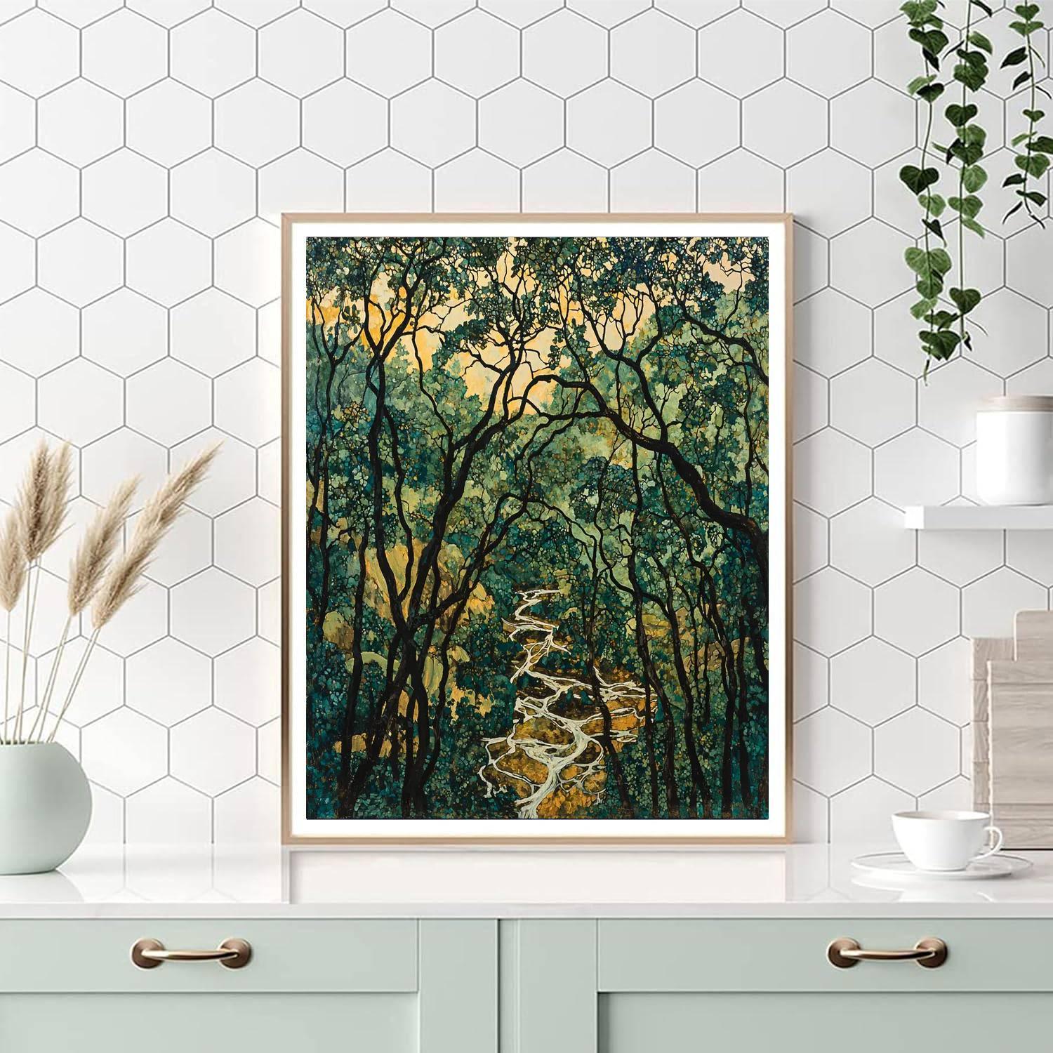 Nandalal Bose Inspired Whispers Of The Enchanted Forest  DIY Paint By Numbers