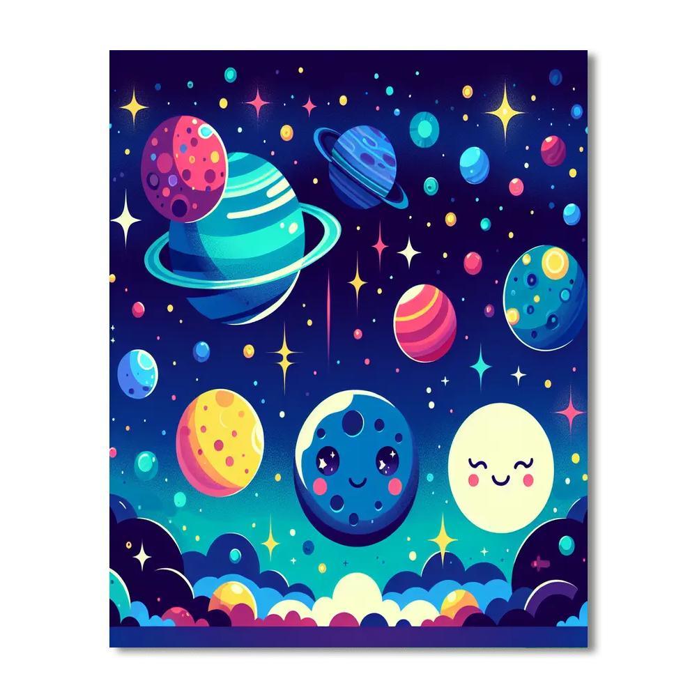 Starlit Sky Adventure Paint By Numbers Art