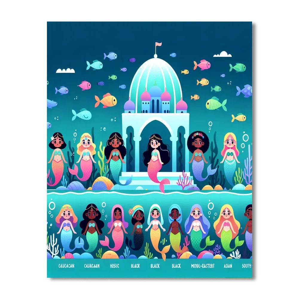 Mystical Sea Kingdom Numbered Painting Kits