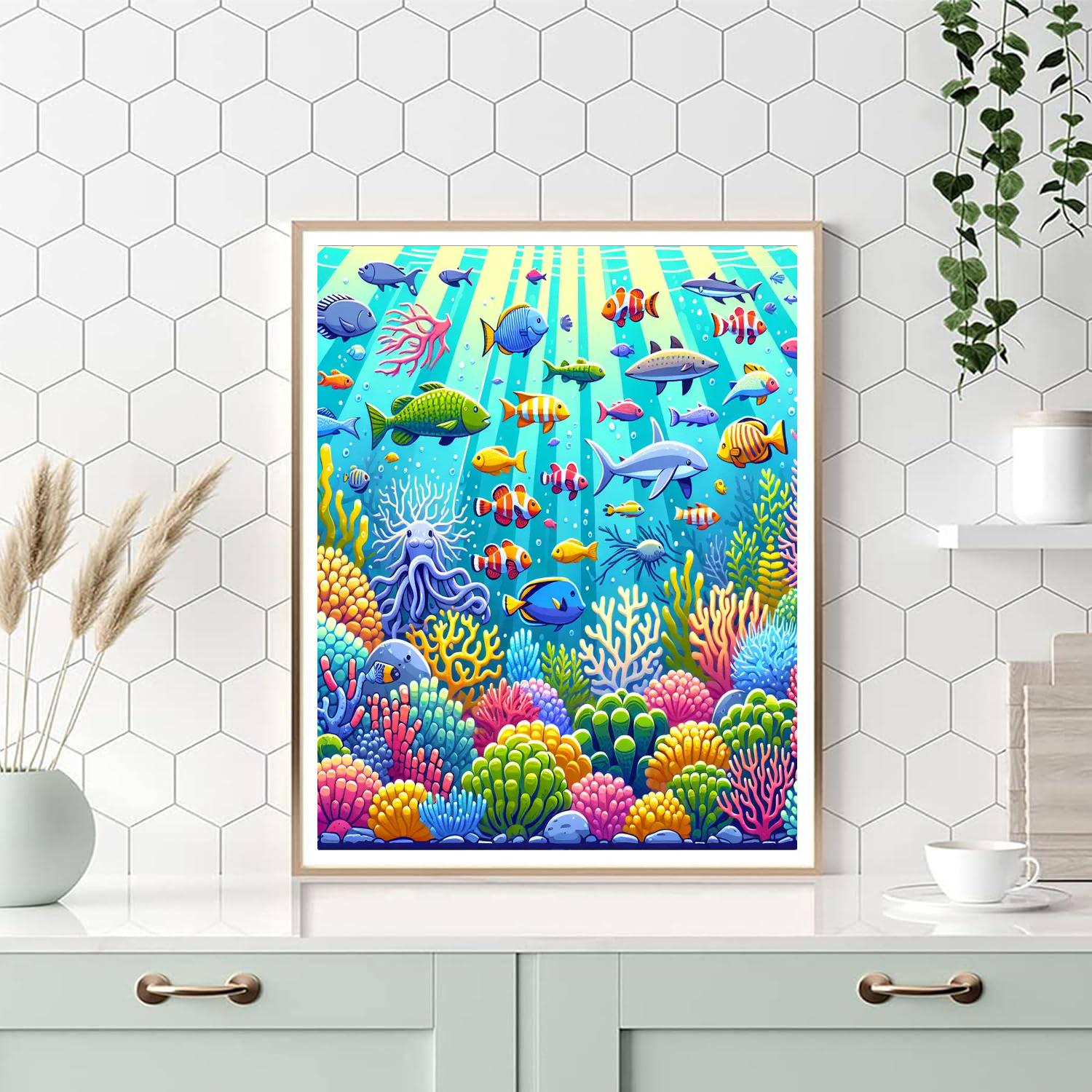 Radiant Reef Rendezvous Numbered Painting Kits
