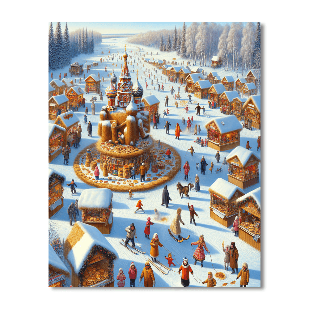 Maslenitsa Festival - Moscow, Russia Paint By Color