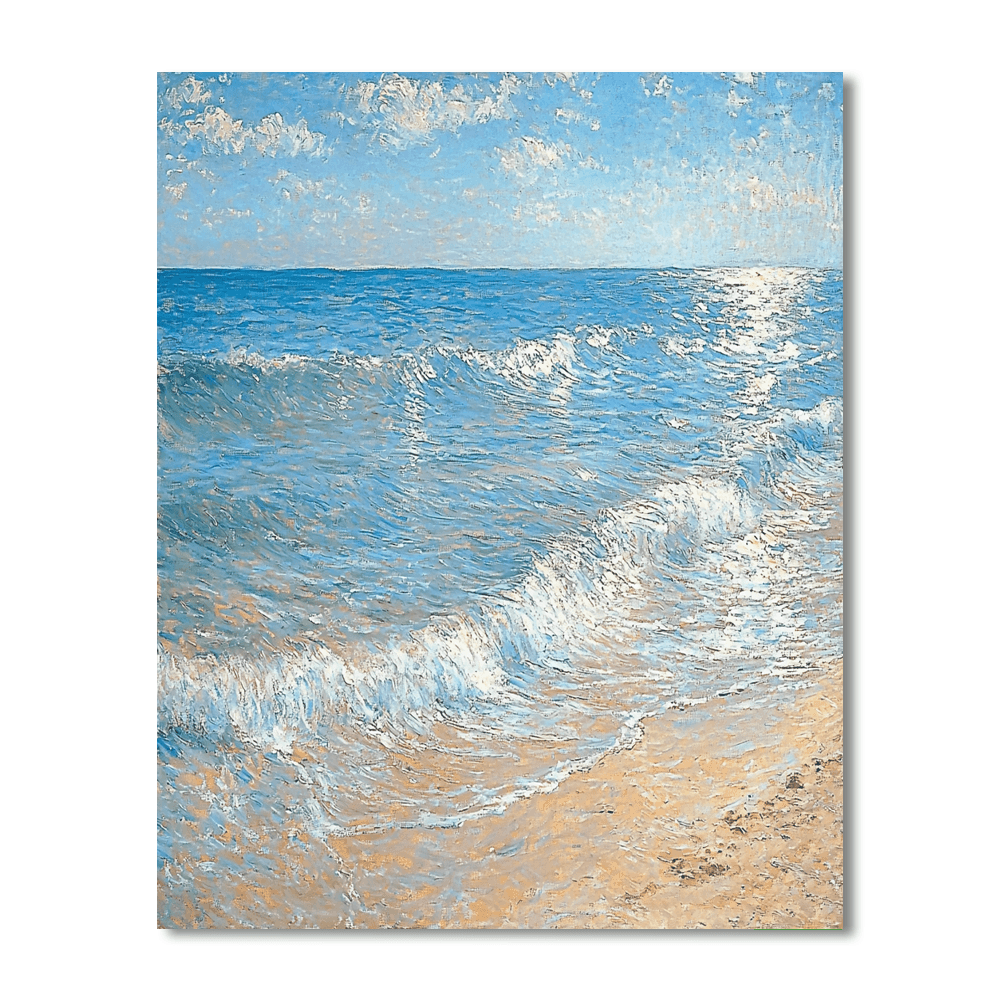 Monet Inspired Timeless Ocean Reflections  Painting By Numbers Kit